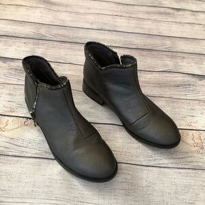 Charming Charlie Pewter Metallic Booties